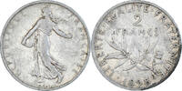 France 2 Francs Monnaie, Semeuse, Paris, Argent, Gadoury:532 -