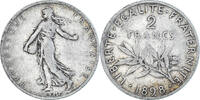 France 2 Francs Monnaie, Semeuse, Paris, Argent, Gadoury:532 -