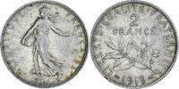 France 2 Francs Monnaie, Semeuse, Paris, Argent, KM:845.1 -