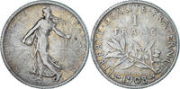 France Franc Monnaie, Semeuse, Paris, Argent, Gadoury:467, KM:844.1 -
