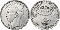 Belgique 20 Francs, 20 Frank Argent, KM:105 -