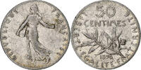 France 50 Centimes Monnaie, Semeuse, Paris, Argent, Gadoury:420 -