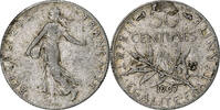 France 50 Centimes Monnaie, Semeuse, Paris, Argent, Gadoury:420 -