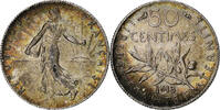 France 50 Centimes Semeuse, Paris, Argent, Gadoury:420, KM:854 -