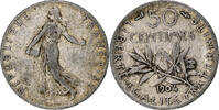 France 50 Centimes Semeuse, Paris, Argent, KM:854, Gadoury:420 -