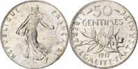 France 50 Centimes Semeuse, Paris, Argent, KM:854, Gadoury:420 -