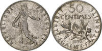 France 50 Centimes Semeuse, Paris, Argent, Gadoury:420, KM:854 -