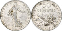 France 50 Centimes Monnaie, Semeuse, Argent, Gadoury:420 -