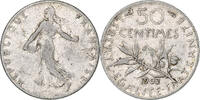 France 50 Centimes Semeuse, Paris, Argent, Gadoury:420, KM:854 -