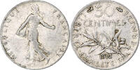 France 50 Centimes Semeuse, Paris, Argent, Gadoury:420, KM:854 -