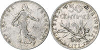 France 50 Centimes Monnaie, Semeuse, Paris, Argent, Gadoury:420 -