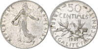 France 50 Centimes Monnaie, Semeuse, Paris, Argent, Gadoury:420 -