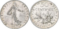 France 50 Centimes Monnaie, Semeuse, Paris, Argent, Gadoury:420 -