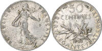 France 50 Centimes Monnaie, Semeuse, Paris, Argent, Gadoury:467 -