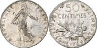 France 50 Centimes Monnaie, Semeuse, Paris, Argent, Gadoury:467 -