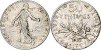 France 50 Centimes Monnaie, Semeuse, Paris, Argent, Gadoury:467 -