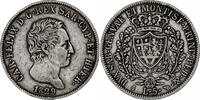 États italiens 5 Lire Monnaie, SARDINIA, Carlo Felice, Torino -