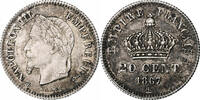 France 20 Centimes Monnaie, Napoleon III, Napoléon III, Strasbourg -