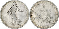 France Franc Monnaie, Semeuse, Paris, Argent, KM:844.1 -
