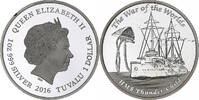 Tuvalu 1 Dollar, 1 Oz HMS Thunder Child, Perth, BE, Argent -