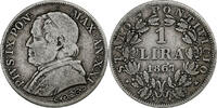 États italiens Lira Pie IX, Vatican, 1 Lira -