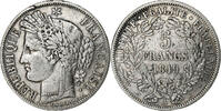 France 5 Francs Cérès, Paris, Argent, KM:761.1, Gadoury:719 -