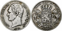 Belgique 2-1/2 Francs Leopold I, Bruxelles, Argent, KM:11 -