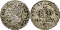 France 20 Centimes Napoléon III, Paris, Argent, Gadoury:308 -