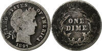États-Unis Dime Monnaie, Barber Dime, U.S. Mint, Philadelphie -