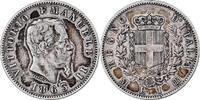 Italie Lira Vittorio Emanuele II, Milan, Argent, KM:5a.2 -