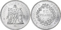 France 50 Francs Monnaie, Hercule, Paris, Argent, Gadoury:882 -