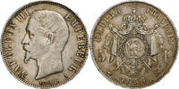 France 5 Francs Second Empire, 5 Francs Napoléon III tête nue -