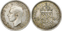 Afrique du Sud 6 Pence George VI, Argent, KM:177 -