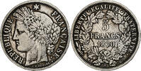 France 5 Francs Cérès, Paris, Argent, KM:818.1, Gadoury:742 -