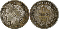 France Franc Troisième République, 1 Franc Cérès, 1895 A, KM 822.1 -
