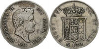 Italie 120 Grana Ferdinando II, Naples, Argent, KM:370 -