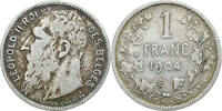 Belgique Franc Leopold II, Bruxelles, Argent -
