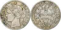 France 2 Francs Cérès, Paris, Argent, KM:817.1, Gadoury 530 -