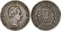 États italiens 5 Lire Italie, Sardaigne, Charles Félix, 5 Lire 1829, KM 116.2 -