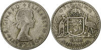 Australie Florin Monnaie, Elizabeth II, Melbourne, Argent, KM:60 -