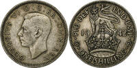 Grande-Bretagne Shilling George VI, Argent, KM:853 -