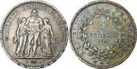 France 5 Francs Monnaie, Hercule, Paris, Argent, Gadoury:683 -