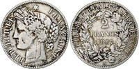 France 2 Francs Monnaie, Cérès, Paris, Argent, Gadoury:530a -