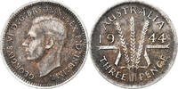 Australie 3 Pence George VI, Melbourne, Billon, KM:44 -