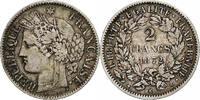 France 2 Francs Cérès, Bordeaux, Argent, KM:817.2, Gadoury:530 -