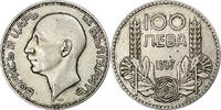 Bulgarie 100 Leva Monnaie, Boris III, Royal Mint, Argent, KM:45 -