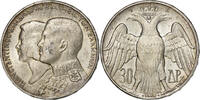 Grèce 30 Drachmai Constantin II, Argent, KM:87 -