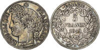 France 5 Francs IIème République, 5 Francs Cérès 1849 A, KM 761.1 -