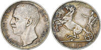 Italie 10 Lire Monnaie, Vittorio Emanuele III, Rome, Argent -