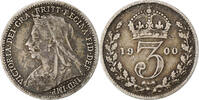 Grande-Bretagne 3 Pence Victoria, Argent, KM:777 -